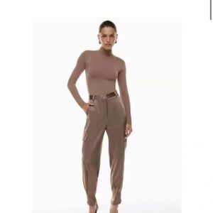 Aritzia Refined Satin Cargo Pant